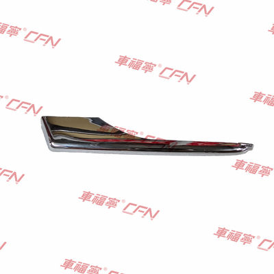 Tesla Model X 2015-2021 Kiri Depan Atas Chrome Kabut Cahaya Molding Trim 1049611-00-F OEM ABS Plastik