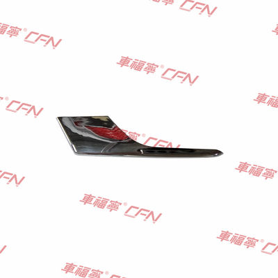 Tesla Model X 2015-2021 Kiri Depan Atas Chrome Kabut Cahaya Molding Trim 1049611-00-F OEM ABS Plastik