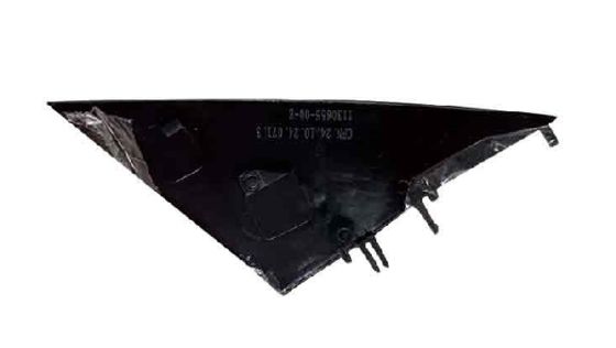 Penutup Pilar-A Kanan Tesla Model 3 2017-2023 Plastik ABS Hitam