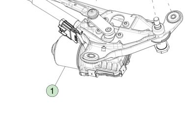 Modul Wiper Tesla Model 3 LHD 2017-2023 OEM 1076725-CN-G