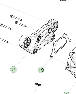 Lengan Reaksi Torsi Tesla MX/MS SDU-F 1052783-00-C Kapasitas 1800 N*m