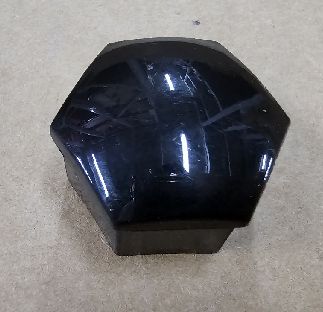 Tutup Mur Roda Tesla Hitam Mengkilap 22mm Plastik ABS 5x5x3cm