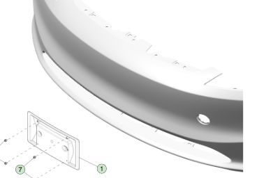 CN Spec Front License Plate Bracket for 2023+ Tesla Model 3 with 150*17*5 Size and 0.52KG Weight