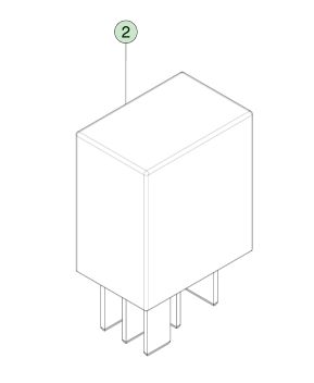 Relai Plug-In 40 Ampere 12 Volt untuk Tesla Model S (2012-2021) Suku Cadang OEM 1009577-00-A